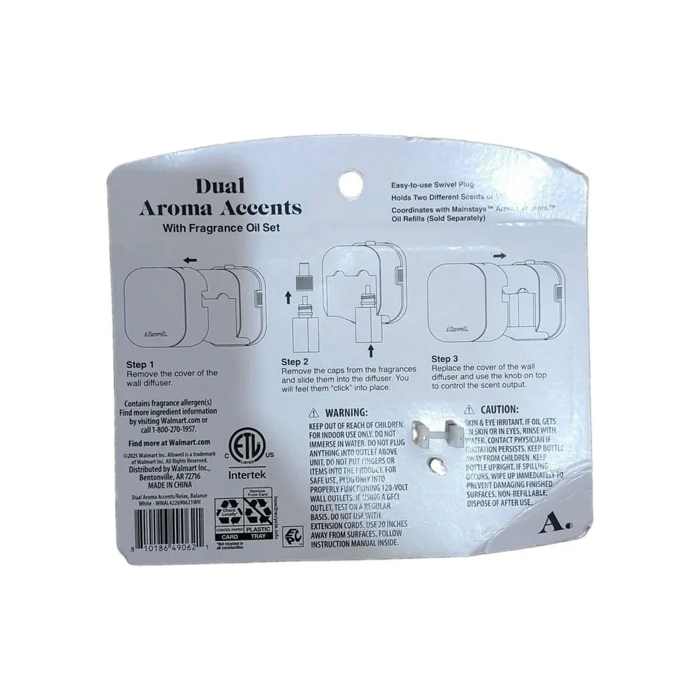 NEW Plug In Allswell Dual Fragrance Bundle with 2 Oils Lavendar & Balance